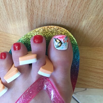 V Nails - Beautiful butterfly design today! - Nail Salons Near Me - Hopkins, Minnesota V Nails - Beautiful butterfly design today! - Nail Salons Near Me - Hopkins, Minnesota
