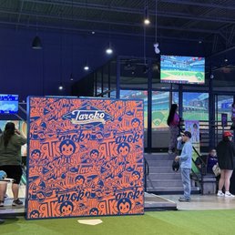 Fun picture area + batting cages Fun picture area + batting cages