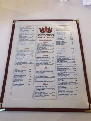 Menu photo 6 Nirvana Indian Cuisine New Orleans, LA Menu photo 6 Nirvana Indian Cuisine New Orleans, LA
