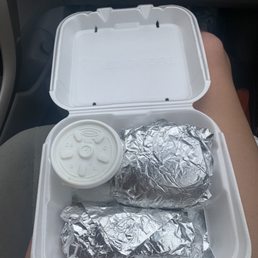 a lunch in a styrofoam container a lunch in a styrofoam container