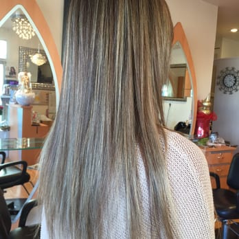 Salon Katelyn - Ash blonde babylights - Hair Salons Near Me - Westminster, California