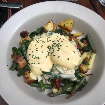 Johnston's Saltbox - Bacon scramble - brunch staple. Has stayed on the rotating menu. - New American Near Me - San Carlos, California