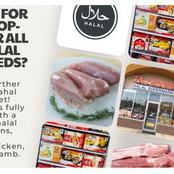 Taj Mahal Halal Supermarket - Our store is fully stocked with a variety of halal meat options, including organic chicken, goat, and lamb.