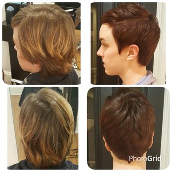 The PinkHouse - Befores and afters: Jackie scissored off my old limp locks and we put on a new fresh color to start the year right. She's a master!! - Hair Salons Near Me - Charleston, South Carolina The PinkHouse - Befores and afters: Jackie scissored off my old limp locks and we put on a new fresh color to start the year right. She's a master!! - Hair Salons Near Me - Charleston, South Carolina