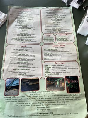Menu photo 1 Frog Pond North Redington Beach, FL