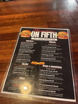 Menu photo 1 Munchies on 5th Bar & Grille Birmingham, AL Menu photo 1 Munchies on 5th Bar & Grille Birmingham, AL