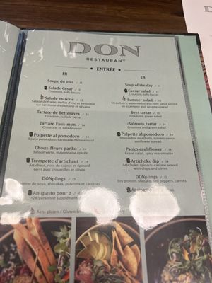 Menu photo 3 Le Don Quebec City, QC Menu photo 3 Le Don Quebec City, QC