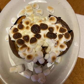 Texas Roadhouse - Amazing sweet potat with brown sugar, butter and marshmallows, literally dessert! - Steakhouses Near Me - Oceanside, California Texas Roadhouse - Amazing sweet potat with brown sugar, butter and marshmallows, literally dessert! - Steakhouses Near Me - Oceanside, California