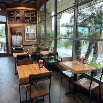 Hook Burger - Half of the dining area. Other half has booths 8-9-24 - Burgers Near Me - Oxnard, California Hook Burger - Half of the dining area. Other half has booths 8-9-24 - Burgers Near Me - Oxnard, California