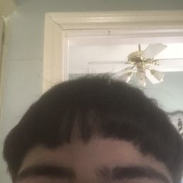 Just hours before this nightmare, my hair was just at my eyes; perfect, elegant, regal. This is what it looks like now.