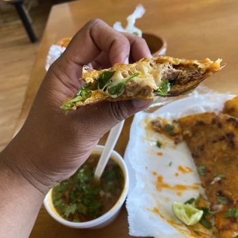 Birrieria Estilo Jalisco - Birria quesotacos! Combo #1. It came to $14 with tax and was FANTASTIC!!! - Tacos Near Me - San Antonio, Texas
