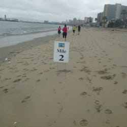 Low Tide 4 Mile Run - Had to slow down to take this sign. 2 more miles! Beautiful!