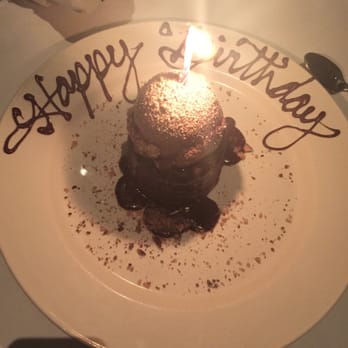Chart House - chocolate lava cake happy birthday to me! - Seafood Near Me - Weehawken, New Jersey