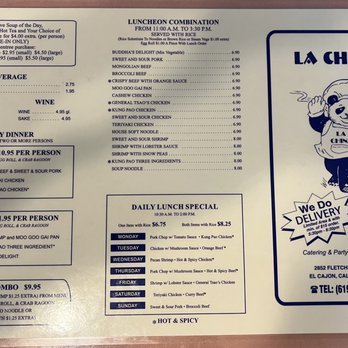 La China Restaurant - Chinese Near Me - El Cajon, California