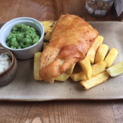 Rose & Crown Hotel - Fish and Chips. The tarter sauce is amazing.