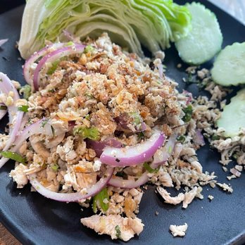 Thai Esane - Larb Gai- chicken was a bit dry but still tasty - Thai Near Me - Nashville, Tennessee