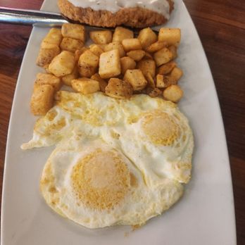360 Brunch House - Chicken fried steak with medium eggs and potatoes - Breakfast & Brunch Near Me - Mansfield, Texas