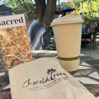 ChocolaTree - Chaga Coffee in a 100% compostable cup - Vegetarian Near Me - Sedona, Arizona ChocolaTree - Chaga Coffee in a 100% compostable cup - Vegetarian Near Me - Sedona, Arizona