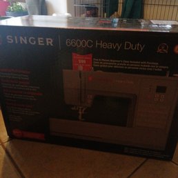 the box for the sewing machine