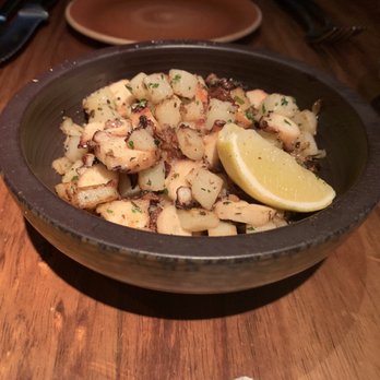 The Meat & Wine Co - Grilled octopus and potatoes - Steakhouses Near Me - Melbourne, VIC