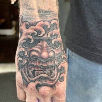 Remington Tattoo Parlor - Japanese themed samurai mask - Tattoo Near Me - San Diego, California