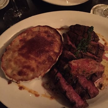 Backstreet Cafe - Texas steak- with fried jalapeño and mac n cheese. - New American Near Me - Houston, Texas