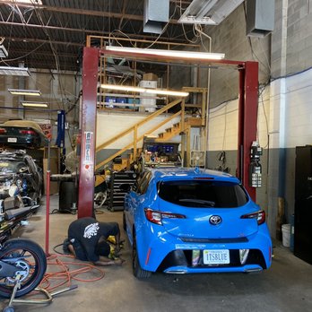 Eddies Custom Auto - Corolla on the lift. - Auto Repair Near Me - Manassas Park, Virginia