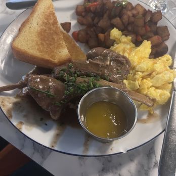 Breakfast At Barneys - Lame chops, eggs, potatoes and toast - Breakfast & Brunch Near Me - Atlanta, Georgia