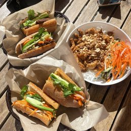 Lemongrass Banh Mi, Grilled Pork Banh Mi, & Grilled Chicken Vermicelli Bowl Lemongrass Banh Mi, Grilled Pork Banh Mi, & Grilled Chicken Vermicelli Bowl