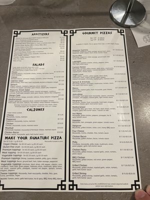 Menu photo 2 Magazine Pizza New Orleans, LA Menu photo 2 Magazine Pizza New Orleans, LA