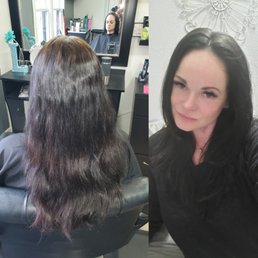 My before and after cut and color. My before and after cut and color.
