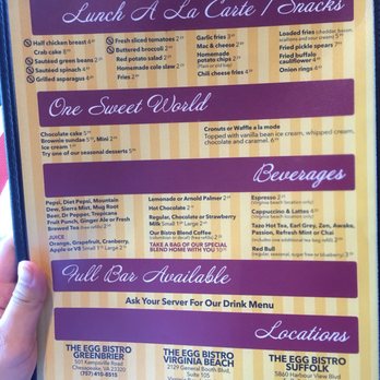 The Egg Bistro - Breakfast & Brunch Near Me - Virginia Beach, Virginia