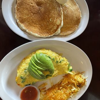 Janet's Cafe - Build your own omelette with pancakes and hash browns - Breakfast & Brunch Near Me - El Cajon, California Janet's Cafe - Build your own omelette with pancakes and hash browns - Breakfast & Brunch Near Me - El Cajon, California