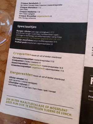 Menu photo 5 Cafe Olivier Utrecht, UT Menu photo 5 Cafe Olivier Utrecht, UT