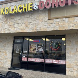 Exterior outside entrance of Kolache & Donuts - Lewisville, Texas Exterior outside entrance of Kolache & Donuts - Lewisville, Texas