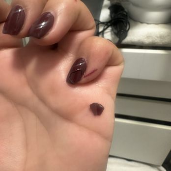 Topline Nails and Lashes - I got my nails done 2 days ago, paint still wet, and chipped. - Nail Salons Near Me - Pico Rivera, California Topline Nails and Lashes - I got my nails done 2 days ago, paint still wet, and chipped. - Nail Salons Near Me - Pico Rivera, California