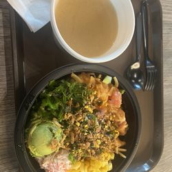 Poke bowl with Miso Soup