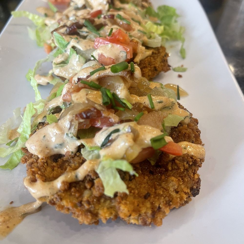 Ruby Slipper Decatur - Fried green tomatoes ($7) - Breakfast & Brunch Near Me - New Orleans, Louisiana