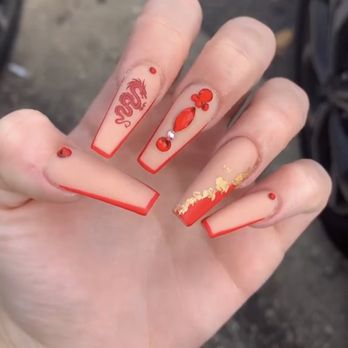 J&T Nails - Jay freestyled this set! - Nail Salons Near Me - Jacksonville, Florida J&T Nails - Jay freestyled this set! - Nail Salons Near Me - Jacksonville, Florida