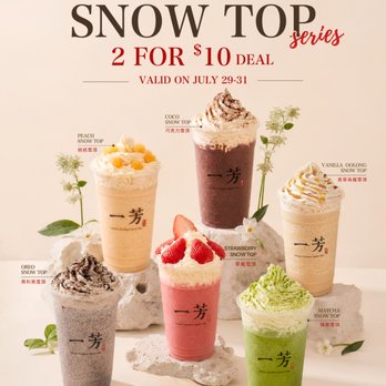 Yi Fang Taiwan Fruit Tea - Snow Top Series - Bubble Tea Near Me - Arcadia, California Yi Fang Taiwan Fruit Tea - Snow Top Series - Bubble Tea Near Me - Arcadia, California