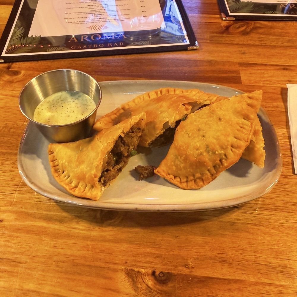 Aroma Gastro Bar - Mongolian Beef empanadas - Latin American Near Me - Azalea Park, Florida