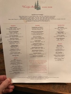 Menu photo 2 The Lodge Bistro Snowbird, UT Menu photo 2 The Lodge Bistro Snowbird, UT