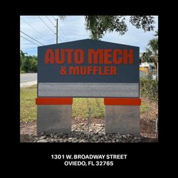 Exterior outside entrance of Auto Mech & Muffler - Auto Mech, Oviedo's hometown auto repair experts. - Oviedo, Florida Exterior outside entrance of Auto Mech & Muffler - Auto Mech, Oviedo's hometown auto repair experts. - Oviedo, Florida