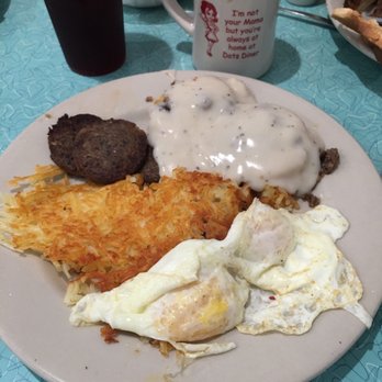 Dots Diner - Williams Blvd. - Country Breakfast Platter - Diners Near Me - Kenner, Louisiana