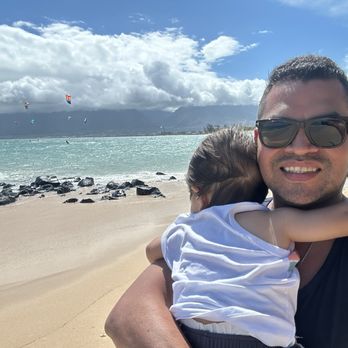 Kanaha Beach Park - My son enjoying the views - Beaches Near Me