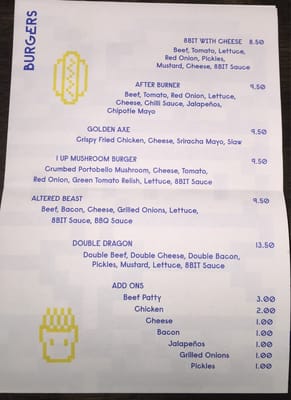 Menu photo 4 8Bit Footscray, VIC