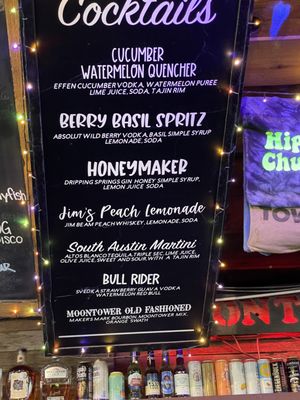 Menu photo 2 Moontower Saloon Austin, TX