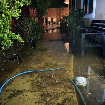 Ready For You Landscaping services - Flooded side yard - Landscaping Near Me - Banning, California