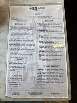 Menu photo 8 Stanley New Orleans, LA