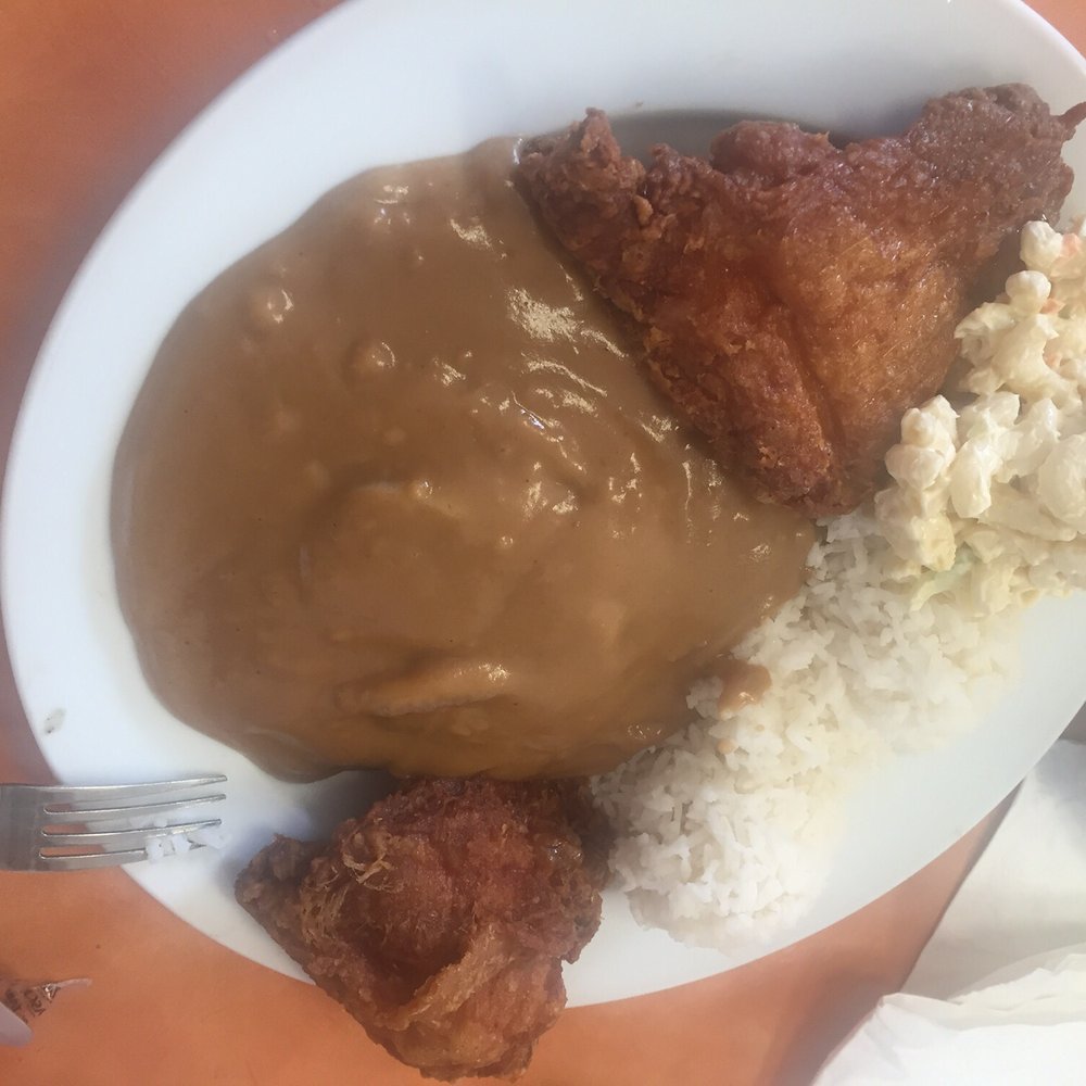 Ray's Café - Rays special hamburger stick with fried chicken - American Near Me - Honolulu, Hawaii Ray's Café - Rays special hamburger stick with fried chicken - American Near Me - Honolulu, Hawaii